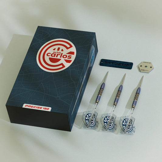 Precise 180 Achh Carlos 23g Darts with Moulded Flights
