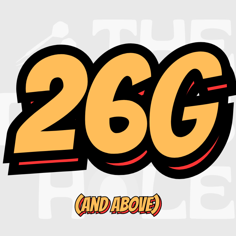26g (and above)