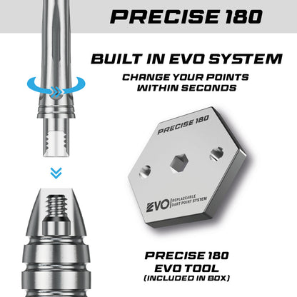 Precise 180 Endorphine Darts with Moulded Flights
