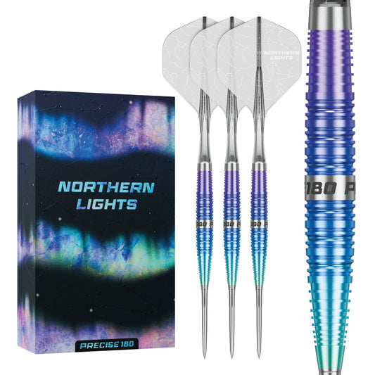 Precise 180 Northern Lights 22g Darts with Moulded Flights
