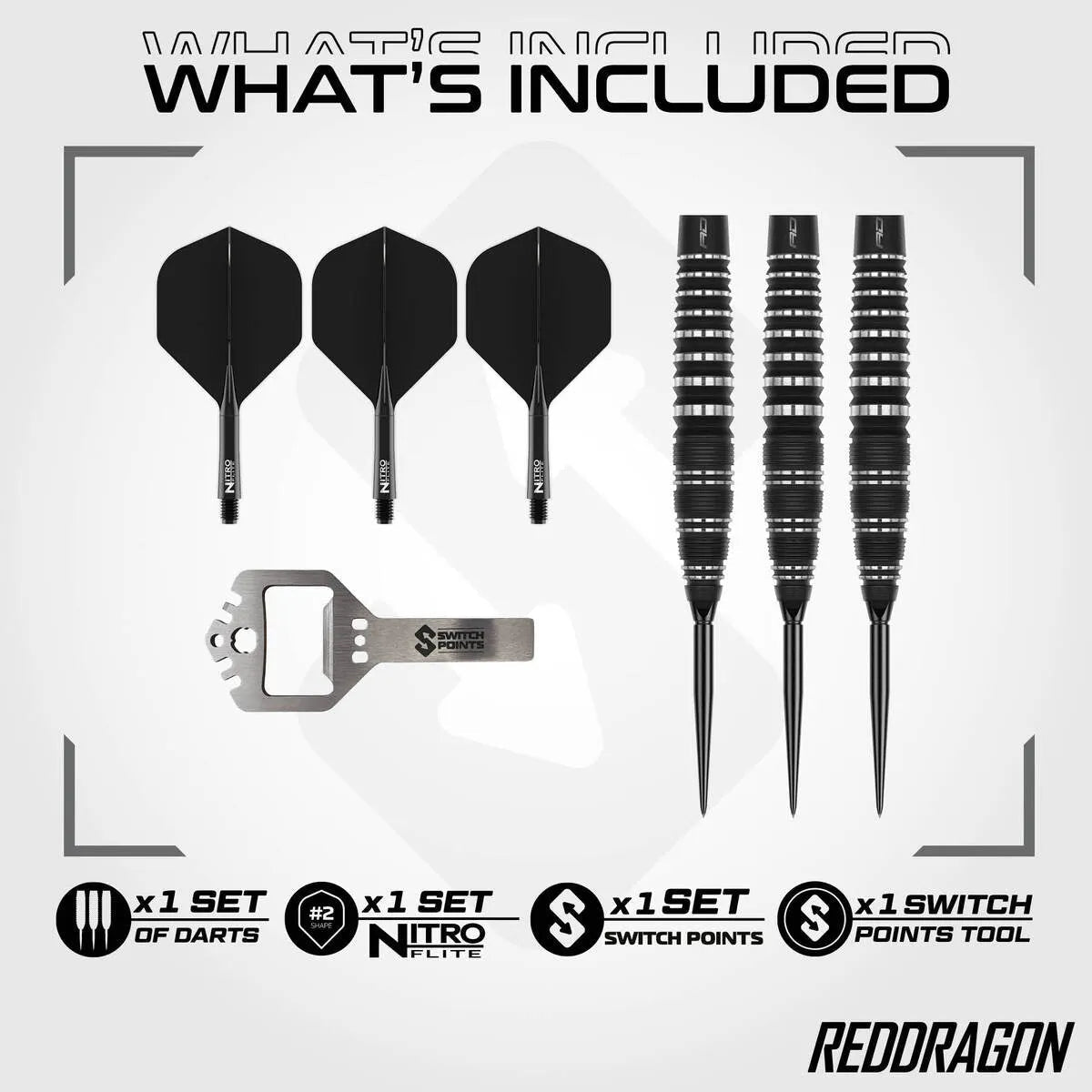 Red Dragon Sable 03 Bomb Switch Point 26g Darts