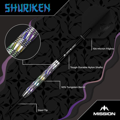 Mission Shuriken 22g Darts