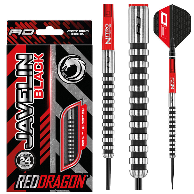Red Dragon Javelin Black 24g Darts