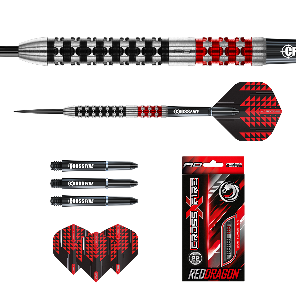 Red Dragon Crossfire 22g Darts